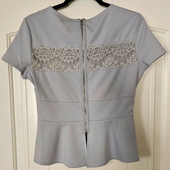 BCBG MAXAZRIA Grey Blouse - Picture 2 of 3